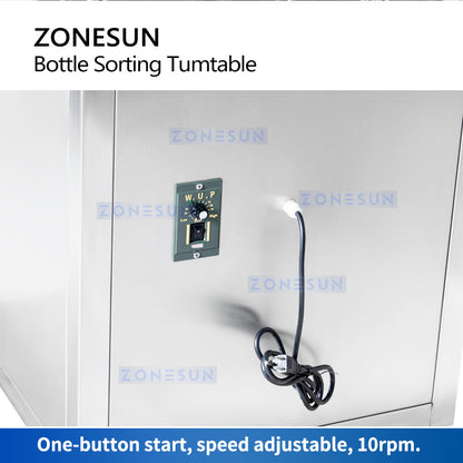 ZONESUN Bottle Unscrambler Automatic PET Glass Bottle Sorting Machine ZS-SP1000
