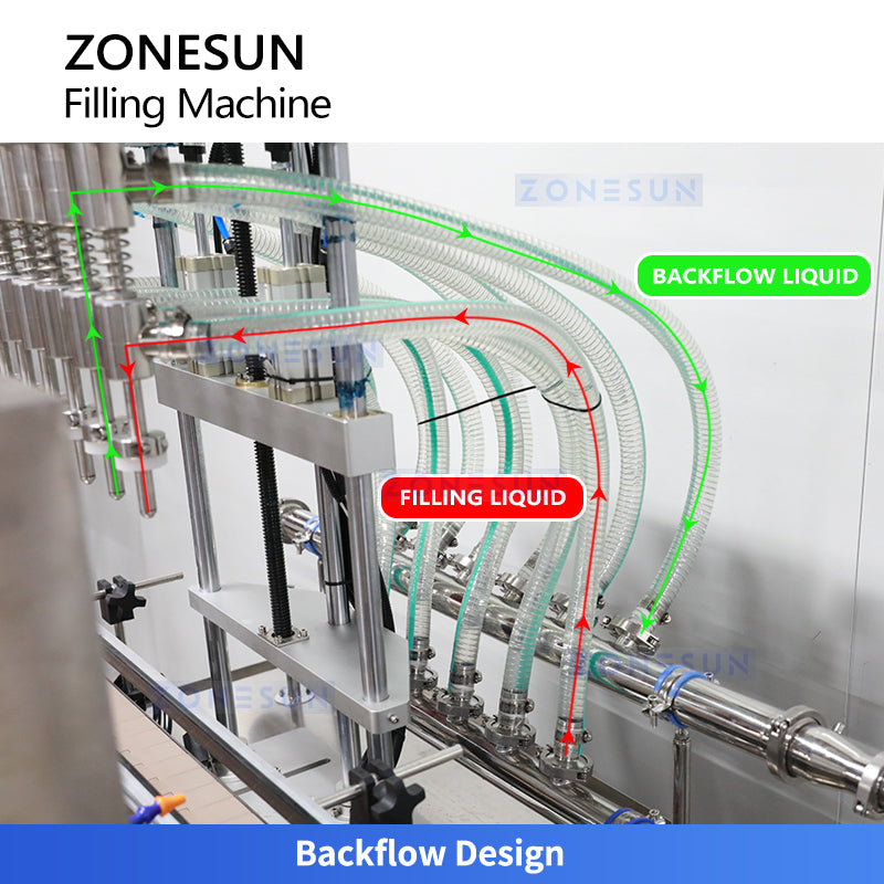 ZONESUN ZS-VTZL100 Automatic 6-Head Liquid Level Filler for Whiskey & Beverages
