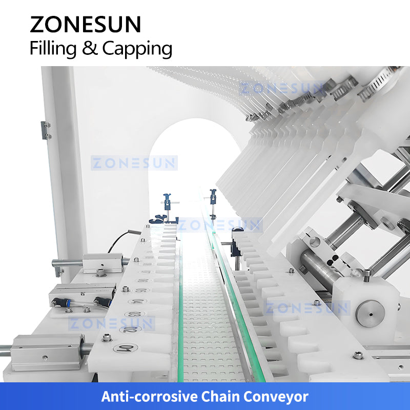 ZONESUN ZS-FAL180V4 Automatic Corrosive Liquid Filling & Capping Line for Cleaners