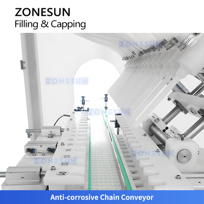 ZONESUN ZS-FAL180V4 Automatic Corrosive Liquid Filling & Capping Line for Cleaners