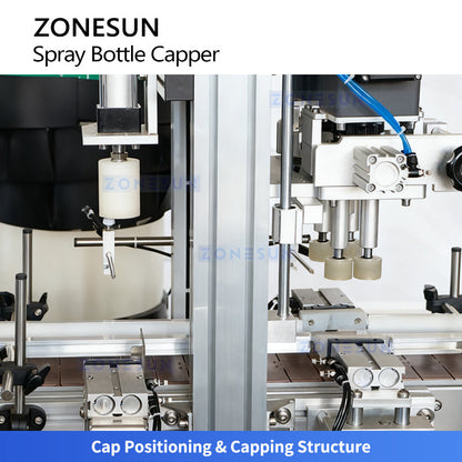 ZONESUN ZS-XG1870S Automatic Spray Bottle Capping Machine Cleaning Spray Capper