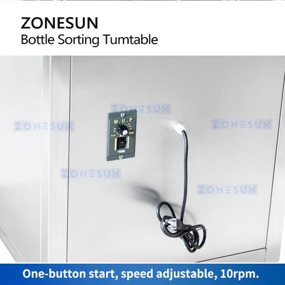 ZONESUN ZS-LP800 Bottle Unscrambler Rotary Table Sorting Feeding Machine