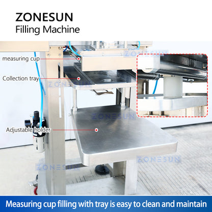 ZONESUN ZS-GTSC1 Semi-Automatic Auger Filler for Pickled & Stripped Food Packing