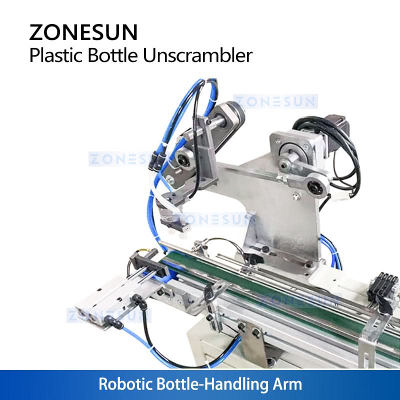 ZONESUN ZS-LP250S Robotic Bottle Unscrambler for Irregular Plastic Containers