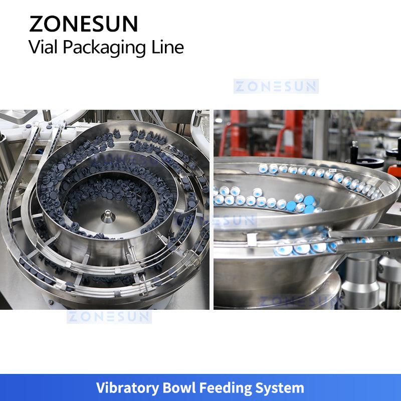 ZONESUN ZS-AFCL9 Automatic Vial Filling Capping and Labeling Machine Line for Pharma & Cosmetics