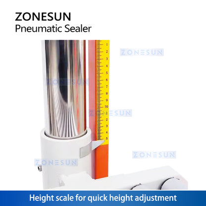 Zonesun ZS‑QLF700A Pneumatic Vertical Band Sealer with Conveyor