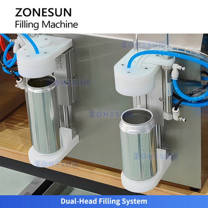 ZONESUN ZS-CF2A Vacuum Beer Filling Machine for Carbonated Drinks & Craft Breweries