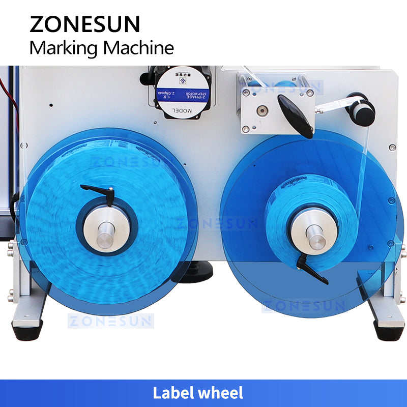 Zonesun ZS‑LMR1 Roll to Roll Label Rewinder with Laser Coding System