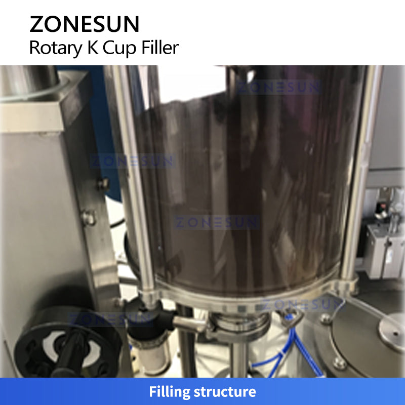 ZONESUN ZS-RKCF1 Rotary K-Cup Filling & Sealing Machine for Coffee Capsules