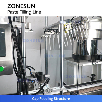 ZONESUN ZS-FAL180G6 Auto Paste Filling and Labeling Packaging Line