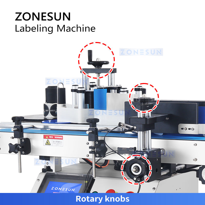 Zonesun ZS-TB150RP Desktop Wrap Around Bottle Labeling Machine