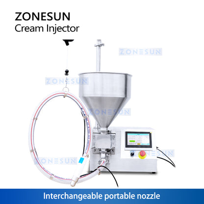 ZONESUN ZS-ZX2 Semi-Auto Cream Filling Machine for Cupcakes & Pastries