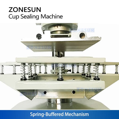 ZONESUN ZS-KCS5 Semi-Automatic Cup Sealing Machine with Custom Molds