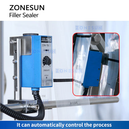 Zonesun ZS‑S100RP Automatic VFFS Bagger with Feeding Pump for Sauces