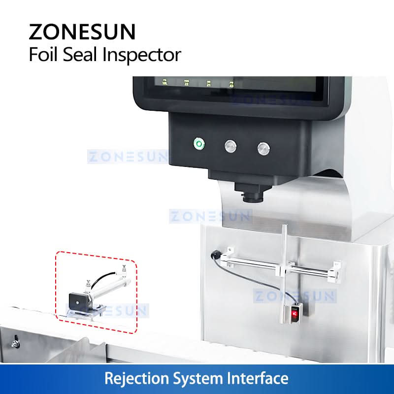 ZONESUN ZS-MD50 Automatic Infrared Thermal Imaging Foil Seal Inspection Machine