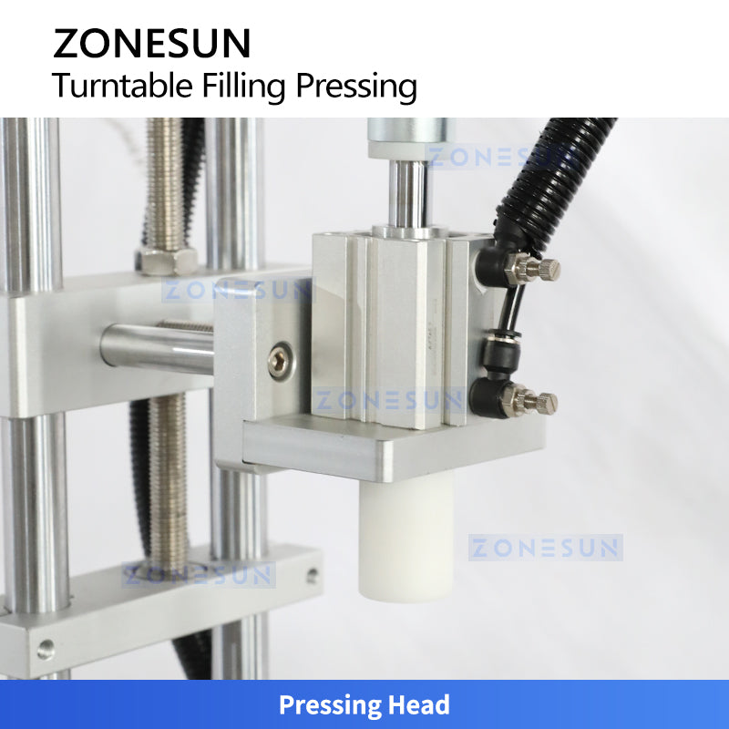 ZONESUN ZS-AFC1CH Automatic Paste Filling and Cap Pressing Monoblock Machine with Pressurized Hopper
