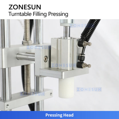 ZONESUN ZS-AFC1CH Automatic Paste Filling and Cap Pressing Monoblock Machine with Pressurized Hopper