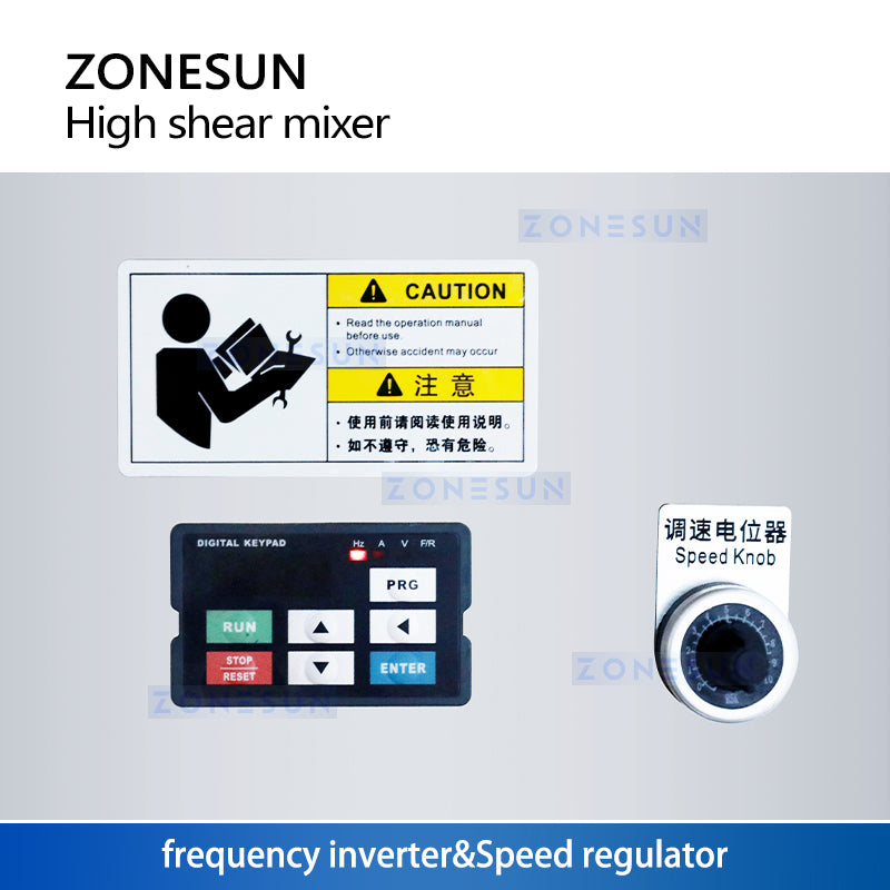 Zonesun ZS-MXR75 High Shear Mixer for Rapid Emulsification & Homogenization