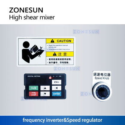 Zonesun ZS-MXR75 High Shear Mixer for Rapid Emulsification & Homogenization