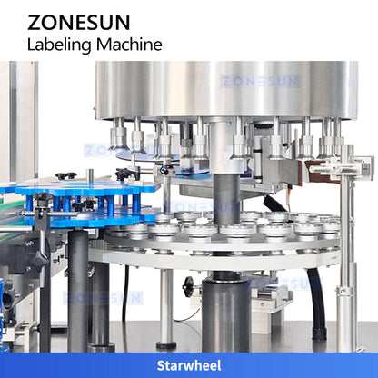 ZONESUN ZS-TB920 Servo Control High-Speed Round Bottle Labeling Machine