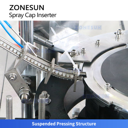 ZONESUN ZS-WIM05 Automatic Spray Nozzle Assembly Pressing Machine for Aerosol Cans