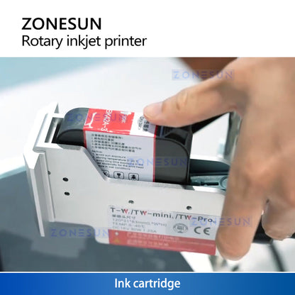 ZONESUN ZS-RIP1 Rotating Inkjet Printing Machine for Curved Surfaces Bottle Tube Vial Printer