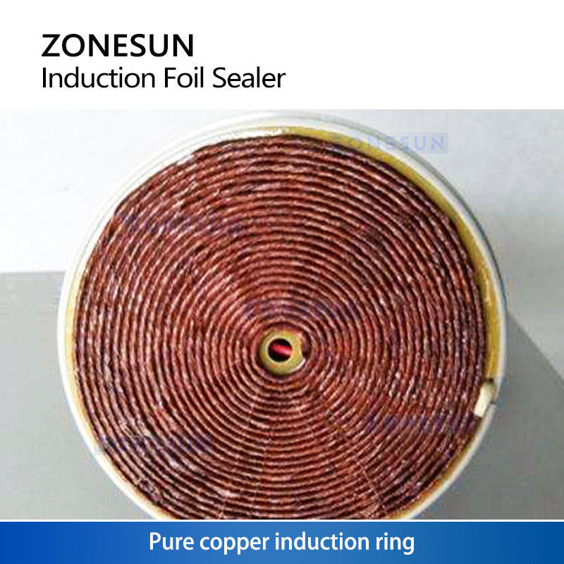ZONESUN ZS-FK500 Induction Sealing Machine For Aluminum Foil PP PET HDPE 50–130mm