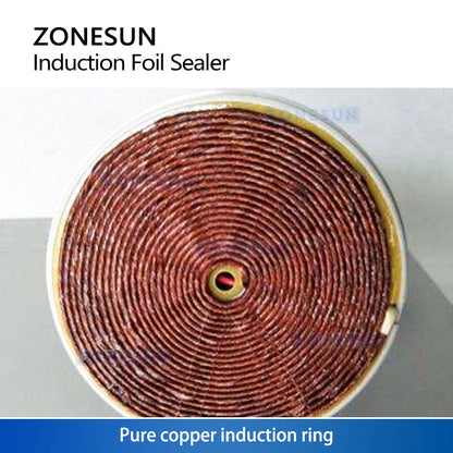 ZONESUN ZS-FK500 Induction Sealing Machine For Aluminum Foil PP PET HDPE 50–130mm
