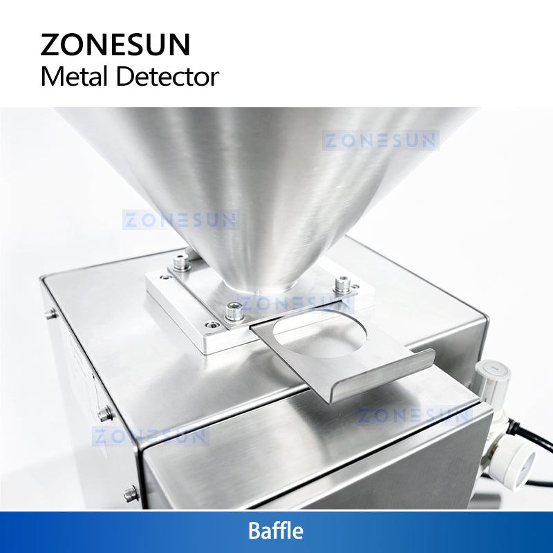 ZONESUN ZS-MS1 Industrial Metal Separator for Granules & Powders – High Precision Magnetic & Non-Magnetic Metal Detector (304 Stainless Steel)
