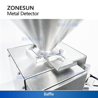 ZONESUN ZS-MS1 Industrial Metal Separator for Granules & Powders – High Precision Magnetic & Non-Magnetic Metal Detector (304 Stainless Steel)