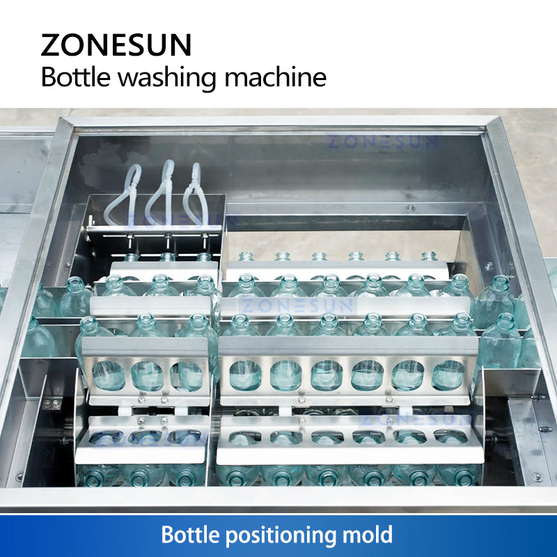 ZS-UWB5 Ultrasonic Bottle Washer for Glass & Plastic 6000BPH