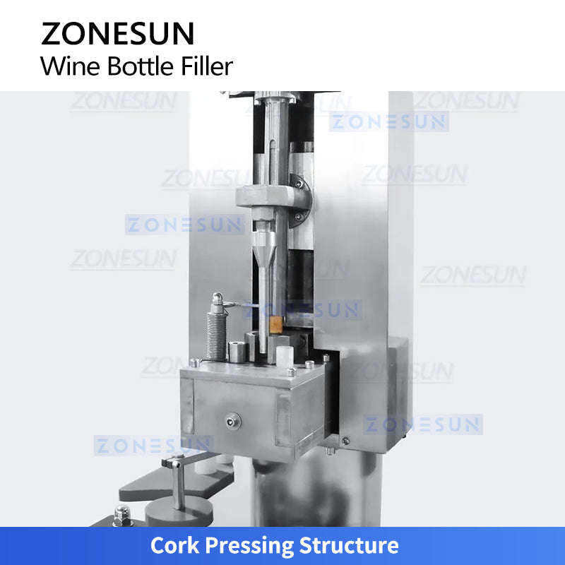 Zonesun ZS-AFC883W Automatic Wine Bottle Rinsing Filling and Corking Machine
