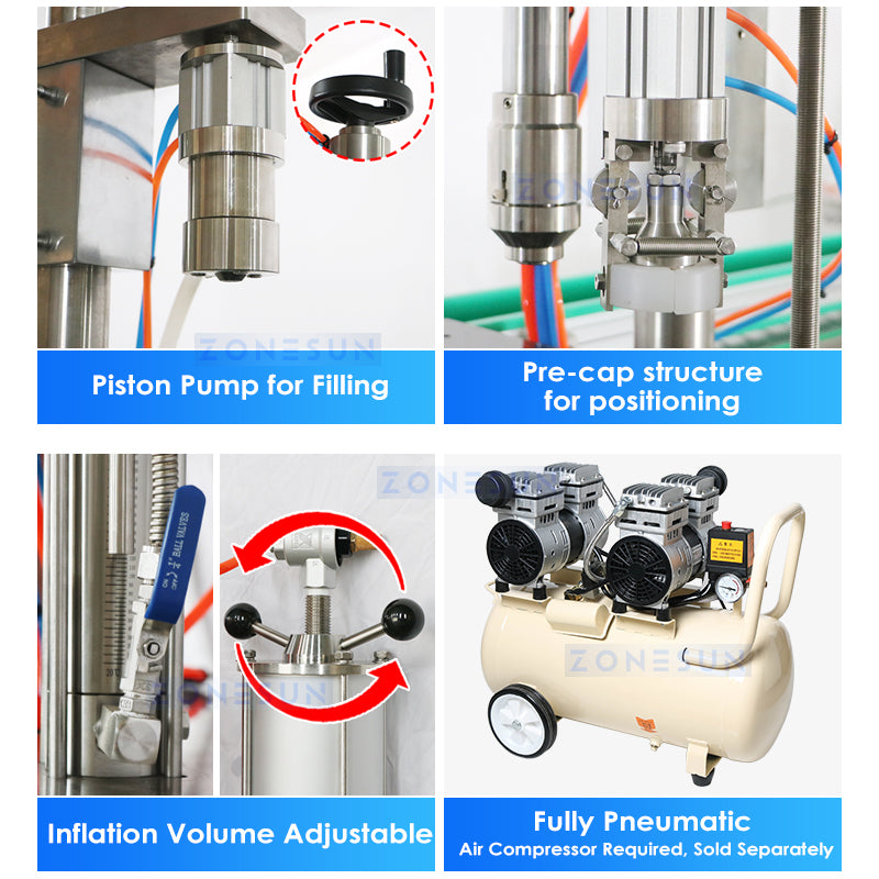 Zonesun ZS-QW1600L Dual‑Head High‑Speed Aerosol Canning Monoblock