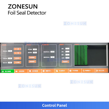 ZONESUN ZS-FKC15 Aluminum Foil Seal Inspection Machine for Bottles Lids