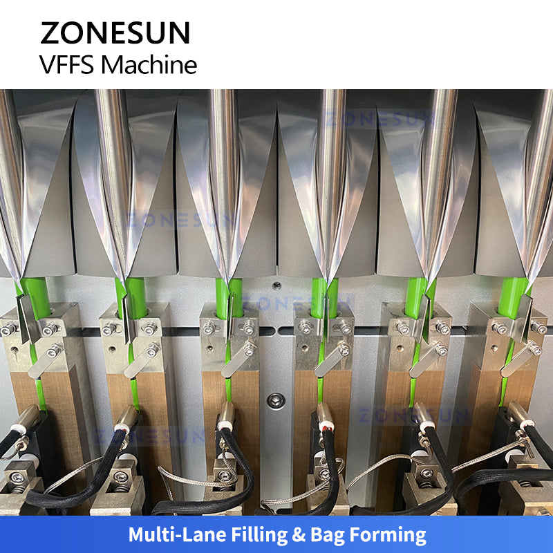 Zonesun ZS-FSFM6 High‑Speed 6‑Lane VFFS Powder Bagger Filling Machine
