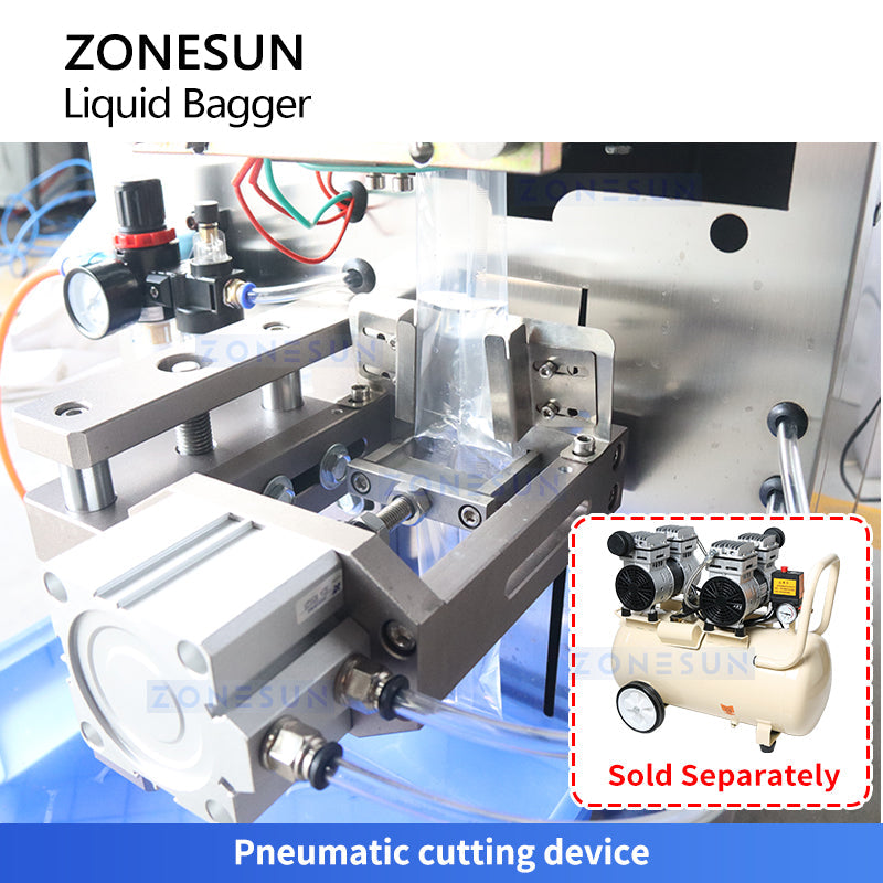 ZONESUN ZS-FS200D Automatic Vertical Liquid Sachet Filling and Sealing Machine for Water and Juice Pouch Packing