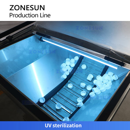 Zonesun ZS‑FAL180Z10 Servo Filler Capper & Labeller for F‑Style Bottle