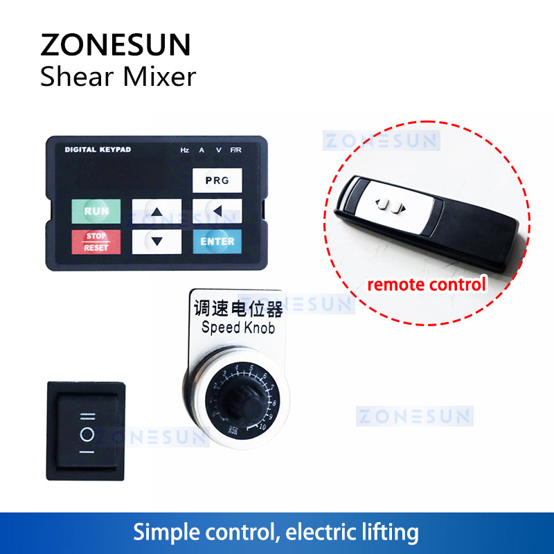 Zonesun ZS-J400 Electric Lifting High Shear Mixer