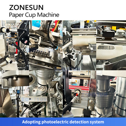 ZONESUN ZS‑PC1 Automatic Paper Cup Making Machine Disposable Cup Production Equipment