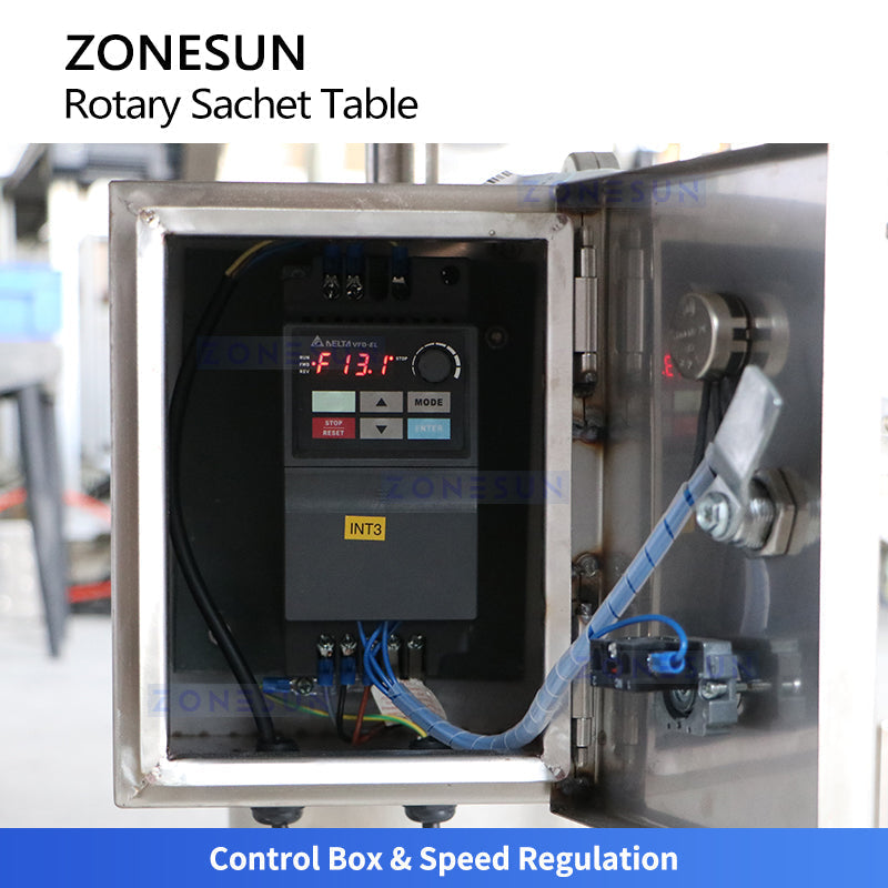 ZONESUN ZS-LP1200L Automatic Rotary Sachet Collection Table Pouch Accumulator