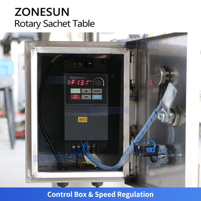 ZONESUN ZS-LP1200L Automatic Rotary Sachet Collection Table Pouch Accumulator