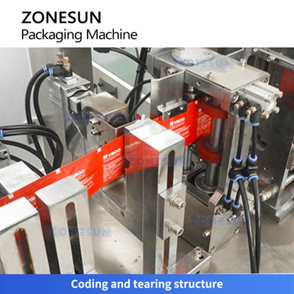 ZONESUN ZS-WZP4 Automatic Disposable Sachet Wet Wipes Packing Machine