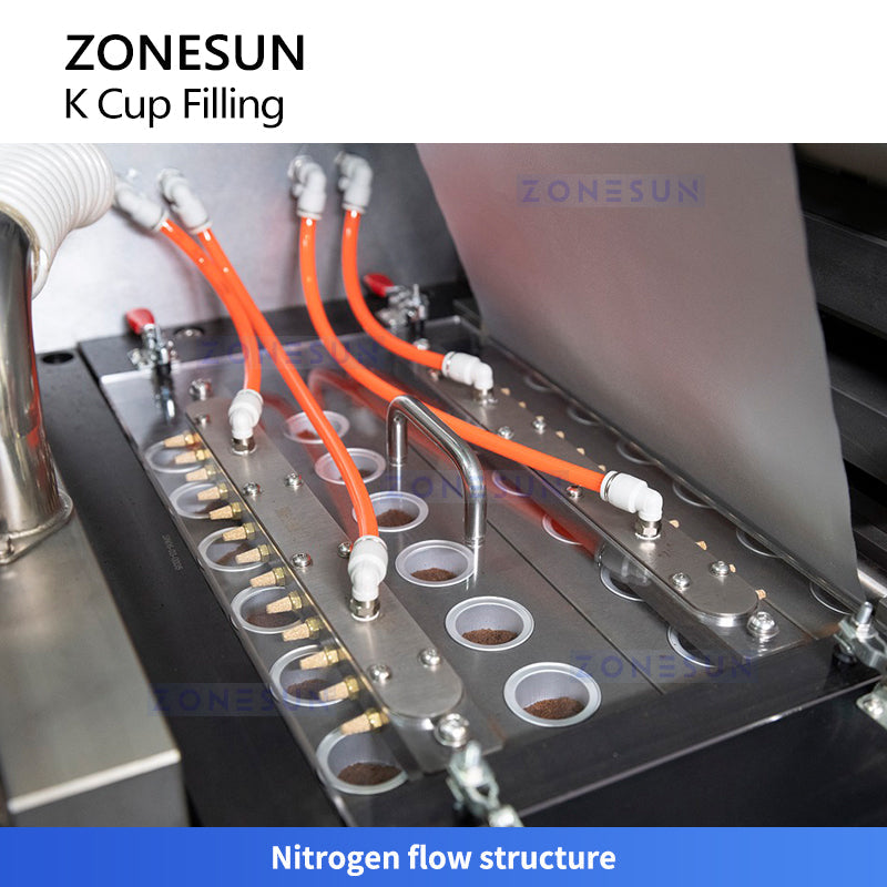 ZONESUN ZS-KCFC6 High-Speed Rotary K-Cup Capsule Filling & Sealing Machine