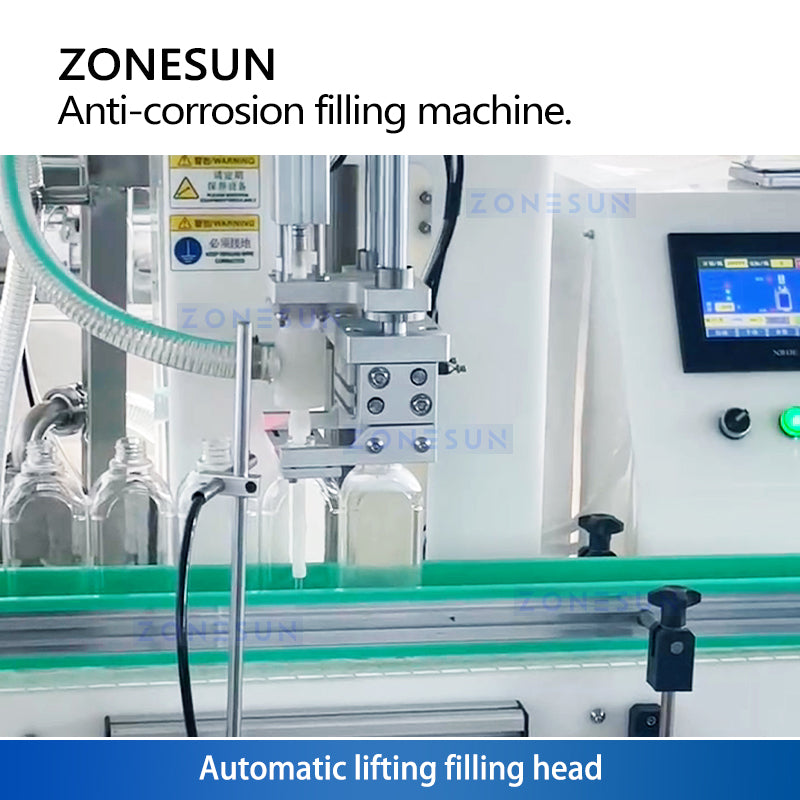 Zonesun ZS‑YTCR1A Automatic Single‑Head Chemical Liquid Filling Machine