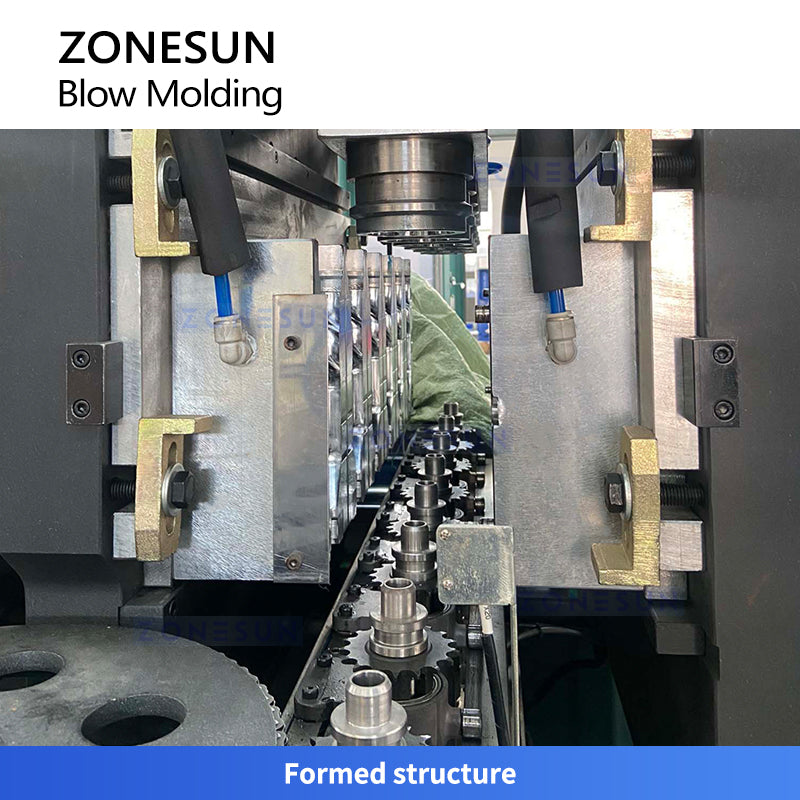 ZONESUN ZS-SBM2A Automatic 2-Cavity PET Bottle Blow Molding Machine with UV Heating