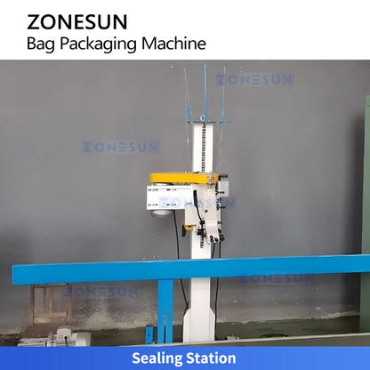ZONESUN ZS-DCS50 Automatic 5-50kg Granule & Powder Bagging Line | Industrial Large Bag Weighing & Packing Machine