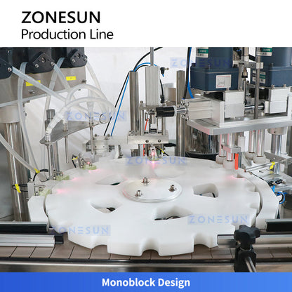 ZONESUN ZS-FAL180G3 Automatic Serums Production Line Essential oils Filling Capping Labeling Equipment