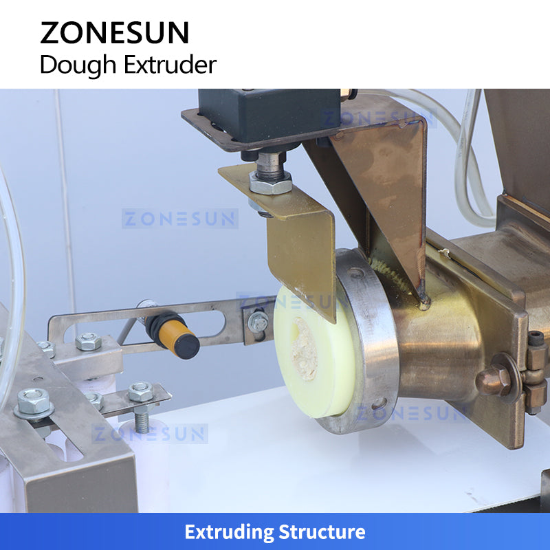 ZONESUN ZS-ECM2 Dough Extruder Machine for Cookies Breadsticks with Adjustable Mold Industrial Bakery Equipment 5-500g Customized