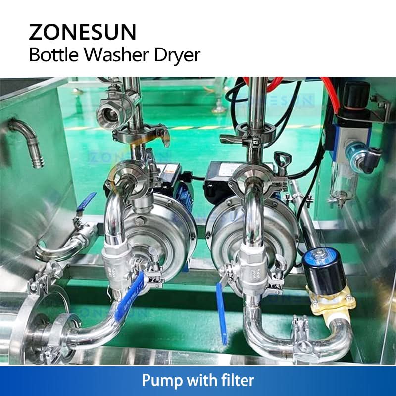 ZONESUN ZS-WB17 Automatic Bottle Washing & Drying Machine (48-Head High-Speed Bottle Cleaner)