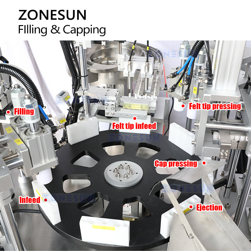 ZONESUN ZS-AFCU1M Magic Remover Pen Monoblock Packaging Machine Filling and Sealing Equipment